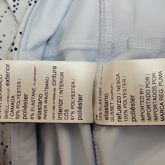 Puma White and Blue Tennis/golf/pickleball Skort. Womens Large NWT - Picture 6 of 6